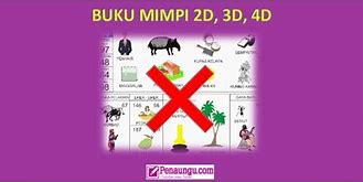 Buku Mimpi 3D D Abjad 2D Bergambar